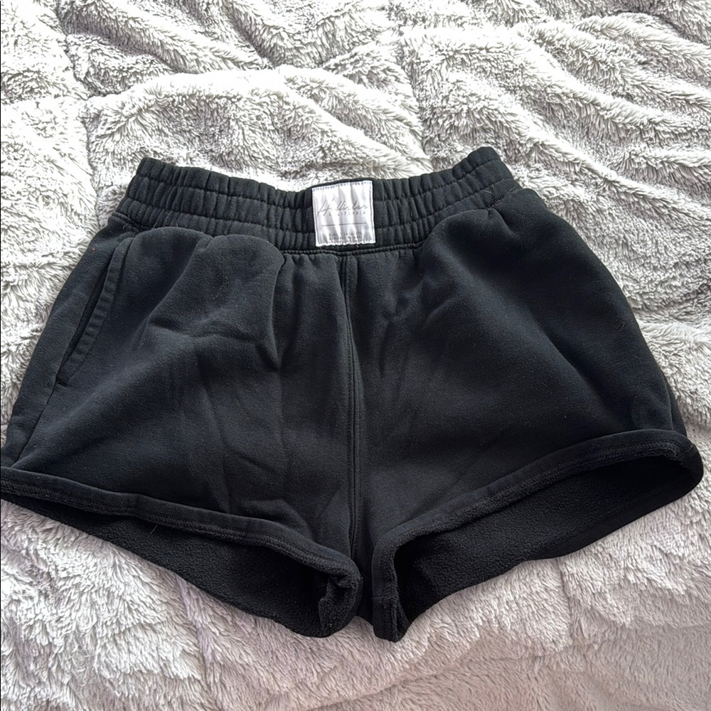 black hollister sweatshorts